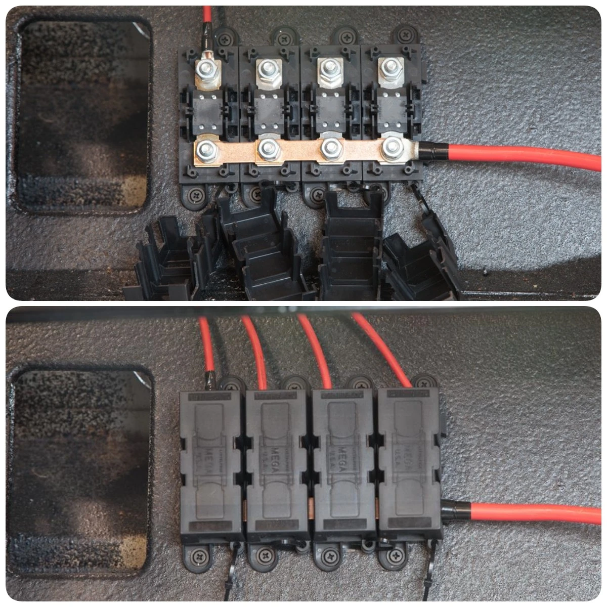 Mega fuse block install Mega fuse block install