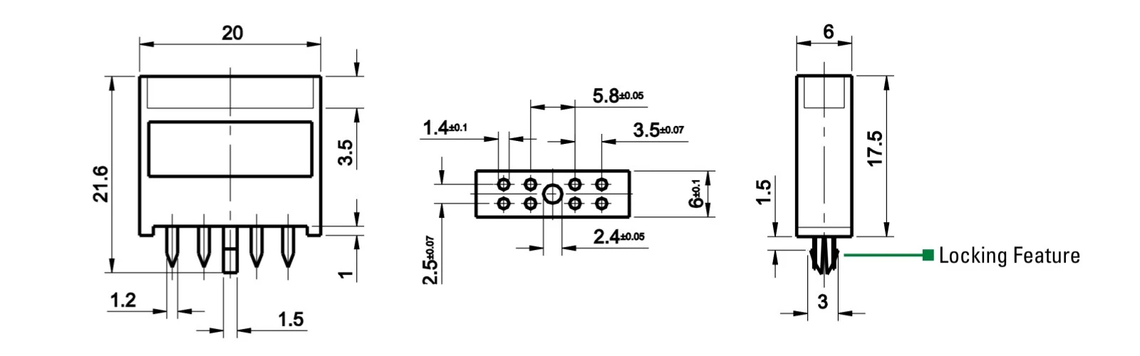 Fuse holder size Fuse holder size